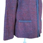 Talbots Tweed Jacket Blazer Purple Blue Red Speckle Wool Blend Womens 14 Petite Photo 6