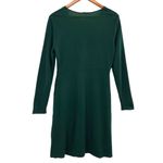 Elie Tahari  Green Wool Blend Long Sleeve Knit Dress Photo 7