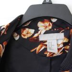 H&M Navy & Floral Bomber Style Jacket Photo 7