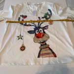 NWT Christmas Graphic Reindeer V Photo 3