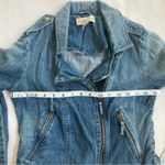 Lucky Brand Addisyn Blue Denim Moto Jacket Photo 6