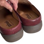 Softwalk Like New  San Marcos Tooled Leather Mules Size 7.5 Wide Width Photo 6