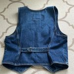 Mother Superior The Masked Rider Denim Vest, size medium Blue Photo 3