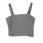 Cupcakes and Cashmere NWOT Gingham Cropped Tank Top Size 12 NEW Photo 0