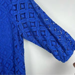Everly  Blue Lace‎ Mod Shirt Dress Woman's Size Small Photo 4