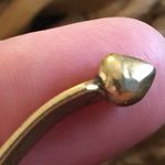Victorian era 18CT gold ball end torque bangle Photo 10