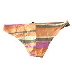 prAna  Bikini Bottom Gemma Striped Reversible Orange Pink Green L Photo 3