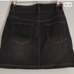 Halara NWT  Black Denim Skirt, mini size med. pull on stretchy. Tags and in bag Photo 2