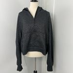 Lululemon XL/XXL Black Shimmer Oversized Half-Zip Hoodie Photo 1