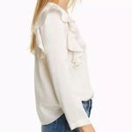 Rebecca Taylor NWT  100% Silk Ruffle Blouse Size 8 Long Sleeve Antique Cream $295 Photo 6