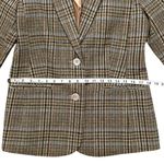Chadwick's  Vintage Wool Blend Plaid 2 Button Lined Blazer Brown & Blue Size 8 Photo 8