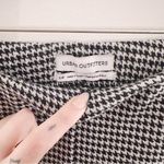 Urban Outfitters  Houndstooth Gingham Printed Kick Flare Pants Black and White Photo 2