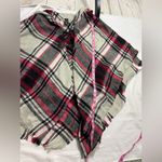 Mixit Red and Black Plaid Poncho Toggle Closure One Size Photo 6