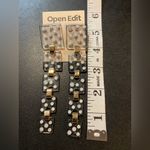 Open Edit NWT  Light Blue Square Hanging Earrings From Nordstrom Photo 3