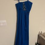 BCBGMAXAZRIA $368 BCBG LARKSPUR BLUE "MARIJA" BEADED STRAPLESS LONG GOWN DRESS size 2 Photo 10