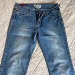 Y2k Flare Mid Rise Jeans Medium Wash Blue Size 28 Photo 1
