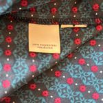 Ann Taylor  Blue Red Abstract Print Long Sleeve Sheath Dress Size 4 Office Work Photo 4