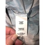 Tunic Top Size XL Lace Pleated Slinky Stretchy Knit Short Sleeve Blue Neutral Photo 8