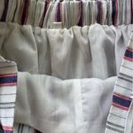 Amazon Red White Blue Striped Linen Blend Tie Waist Shorts Size Large Photo 6