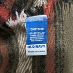 Old Navy Women's  green plaid poncho blanket shawl one size Photo 6