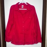 Just My Size  Bold Pink Button-Down Shirt Photo 0