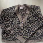 Show Me Your Mumu Leopard Print Cardigan Sweater Photo 0