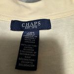 CHAPS Cream Long Sleeve Tee Classic Knit Photo 2