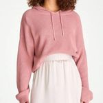 525 Shaker Hoodie Knit Green Neon Oversized Sweater Size S Yellow Photo 0