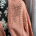 Love by Design Coral Pink Soft See Through Cardigan Size Small Photo 1