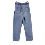 American Eagle Hi-Rise Paperbag Denim Jeans Medium Wash Size 8 SHORT 8S EUC Photo 5