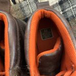 American Eagle NOS Vintage 90s Brown Leather Boots Lug Sole 9 Photo 6