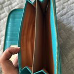 New Hobo International NILA Large Zip Around Wallet Aqua Blue Photo 4