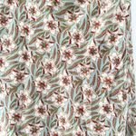 Gap Vintage Y2K Floral Hibiscus Print Silk Stretch Band Slip Skirt Size 8 Lined Photo 9