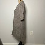 Valerie Bertinelli  Size L Beige Open Knit Long Line Duster Open Front Cardigan Photo 7