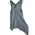 Free People  Bluish Gray Beaded Mesh Tank Top Small Photo 11