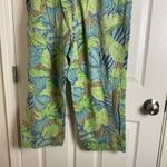 Sag Harbor Sport pants with a tropical leaf and animal print size large Photo 7