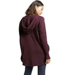 Athleta  Women's Purana Spiced Cabernet Yoga Hooded Wrap Sweatshirt Top Size S Photo 1