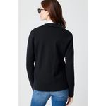 J.Crew Women's Schoolboy Sweater Blazer Knit Black Size Large Petite Classic Photo 1