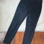L.T.J. Verona Distressed Jeans Frayed Black Size 30 Photo 0