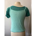 Mudd seafoam teal sparkly green tank top shirt combo Y2K Lizzie McGuire Small Photo 5