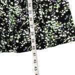 Soma  Jersey Dress Womens L Black Multi Floral Surplice Faux Wrap Comfort Cottage Photo 8