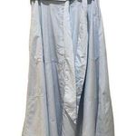 Lisa Marie Fernandez Button Up Midi Skirt Blue Size 10 Photo 0