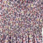 Fantastic Fawn  wide leg floral smocked jumpsuit lavender large tie straps spring Photo 4