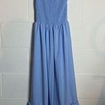 Blue women’s Dress small with bow tie for straps Photo 0
