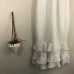 Cinq a Sept Kimora halter ruffle tiered dress in ivory 4 White Photo 5