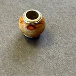 Brighton Elegant Silver and Brown Charm Bead Photo 1