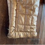 Women's Quilted Tan Puffer Jacket Size 0 Photo 4