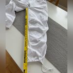 H&M  Divided White Cotton Drawstring Parachute Wide Leg Pants Size XS Photo 5