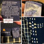 Liz Sport BLUE & YELLOW VINTAGE KNIT FRONT & PLAID BACK BUTTON DOWN VEST (SP) Photo 10