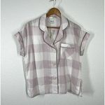 Madewell  Bedtime Pajama Top Small S Lilac Plaid Photo 0